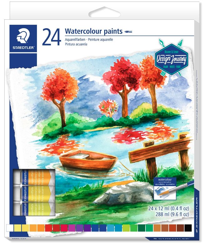 Acuarele - 24 Watercolour paints, 8880 C24 | Staedtler - 4 | YEO