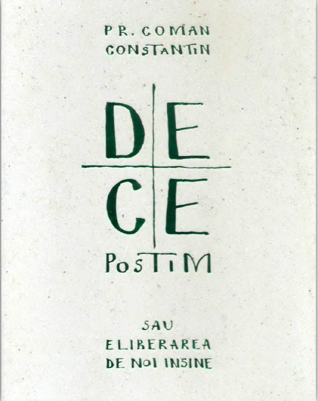 PDF De ce postim | Constantin Coman Bizantina Carte
