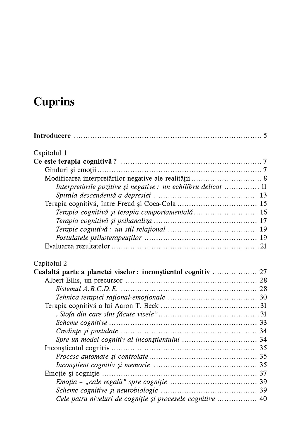 Terapiile cognitive | Jean Cottraux - 1 | YEO