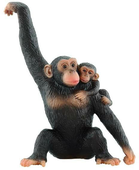 Figurina - Cimpanzeu cu pui | Bullyland