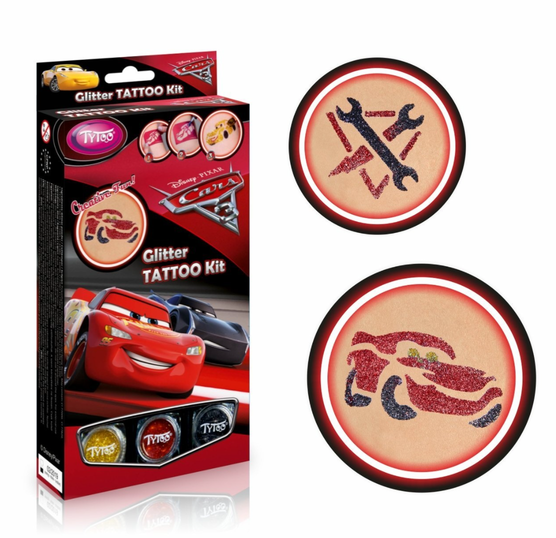 Kit tatuaje - Glitter Tattoo Kit: Cars 3 | TyToo - 3 | YEO