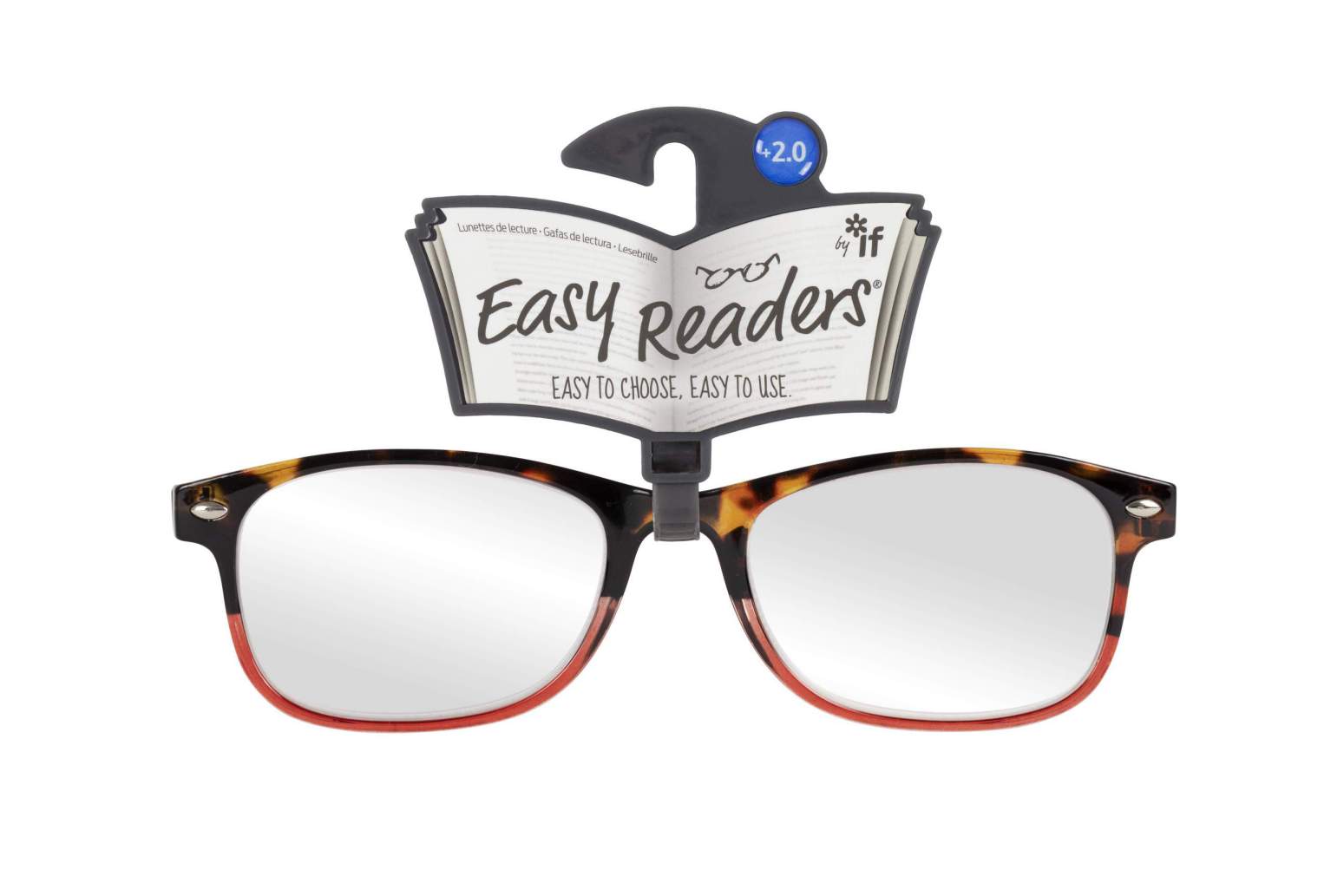 Ochelari pentru citit +2.0 - Easy Readers - Duo Tortoiseshell and Red | If (That Company Called) - 2 | YEO