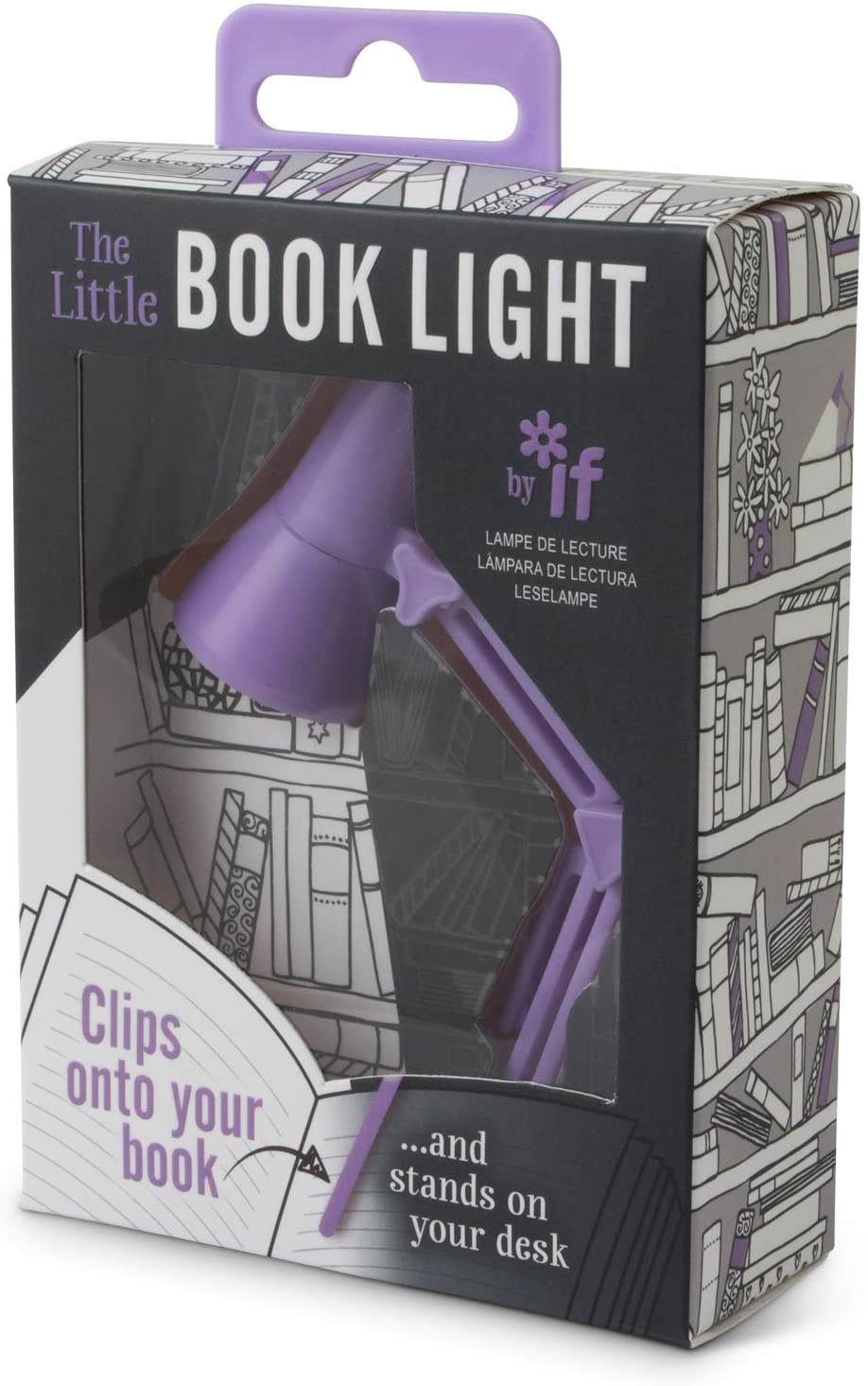 Lampa pentru citit - The little book light - Lilac | If (That Company Called) - 2 | YEO