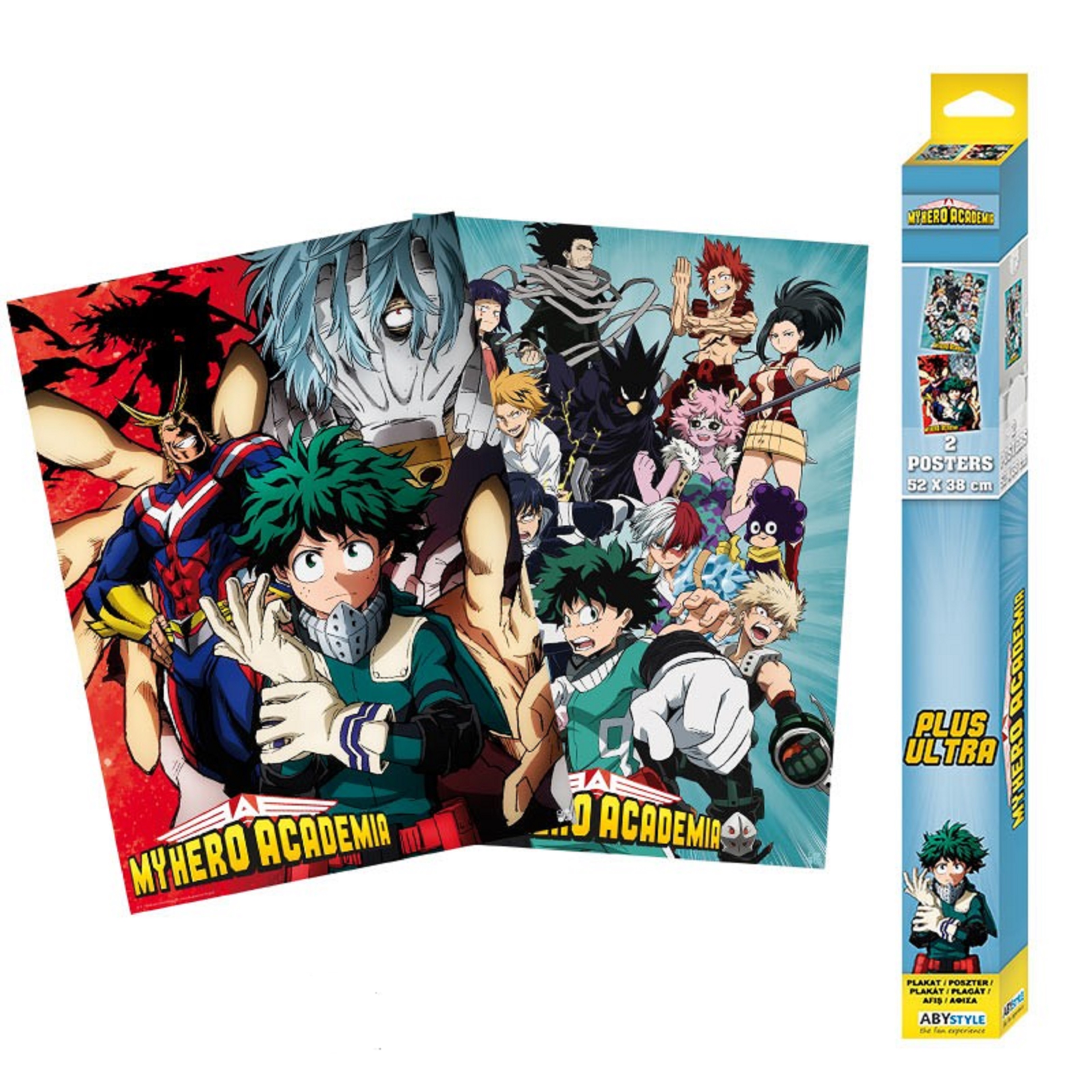 Set 2 postere - My Hero Academia - Artworks, 52 X 38 cm | AbyStyle