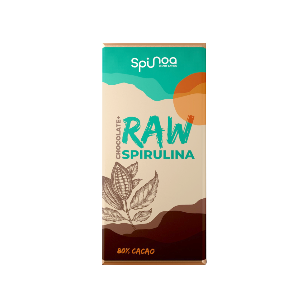 Ciocolata neagra - Raw Spirulina
