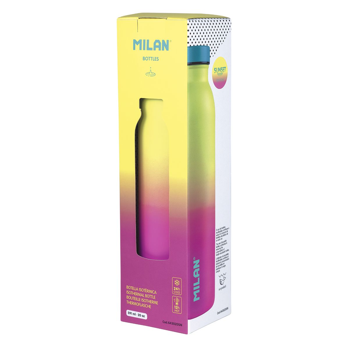 Termos - Sunset Edition - Yellow-Pink, 591 ml | Milan - 1 | YEO