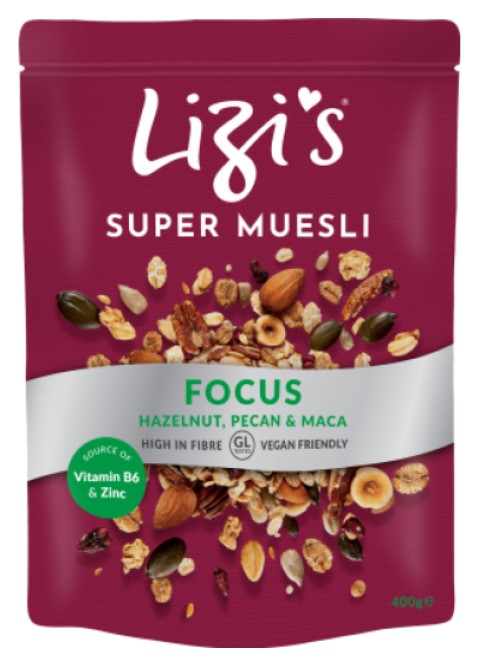 Musli - Lizi\'s Super Muesli Focus Hazlenut, Pecan & Maca | Lizi\'s