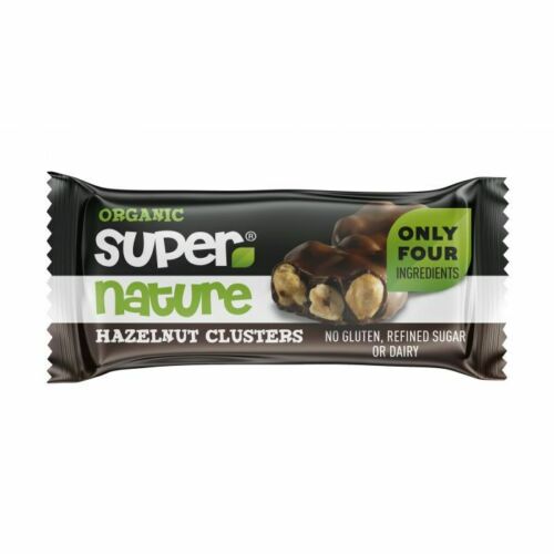 Baton cu alune de padure invelite in ciocolata bio - Supernature 34 g | Supernature