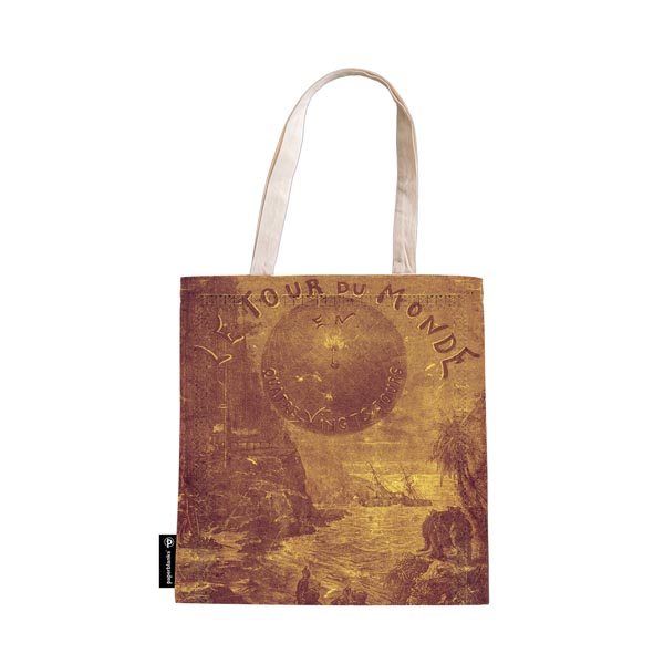 Tote bag - Embellished Manuscripts - Verne, Around the World