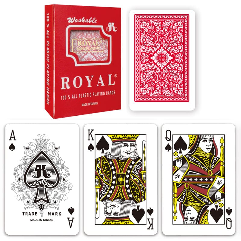 Carti de joc Royal - din plastic | AS 