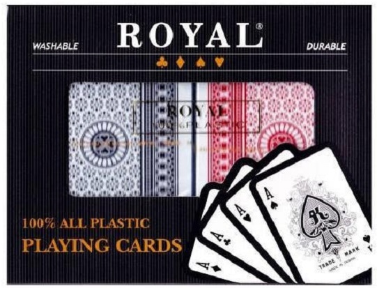 Set 2 Pachete Carti Royal Canasta Poker - Din Plastic | AS