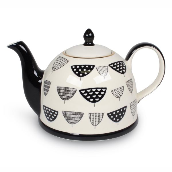 Ceainic ceramic Osias cu margini aurite