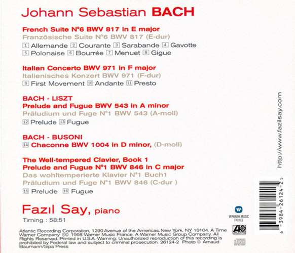 Fazil Say - Bach | Fazil Say