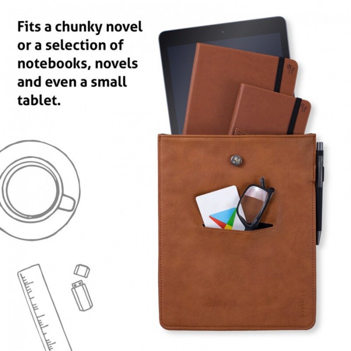 Husa pentru carte & accesorii maro - Bookaroo Books & Stuff Pouch | If (That Company Called)