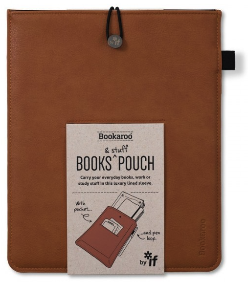 Husa pentru carte & accesorii maro - Bookaroo Books & Stuff Pouch | If (That Company Called) - 1 | YEO