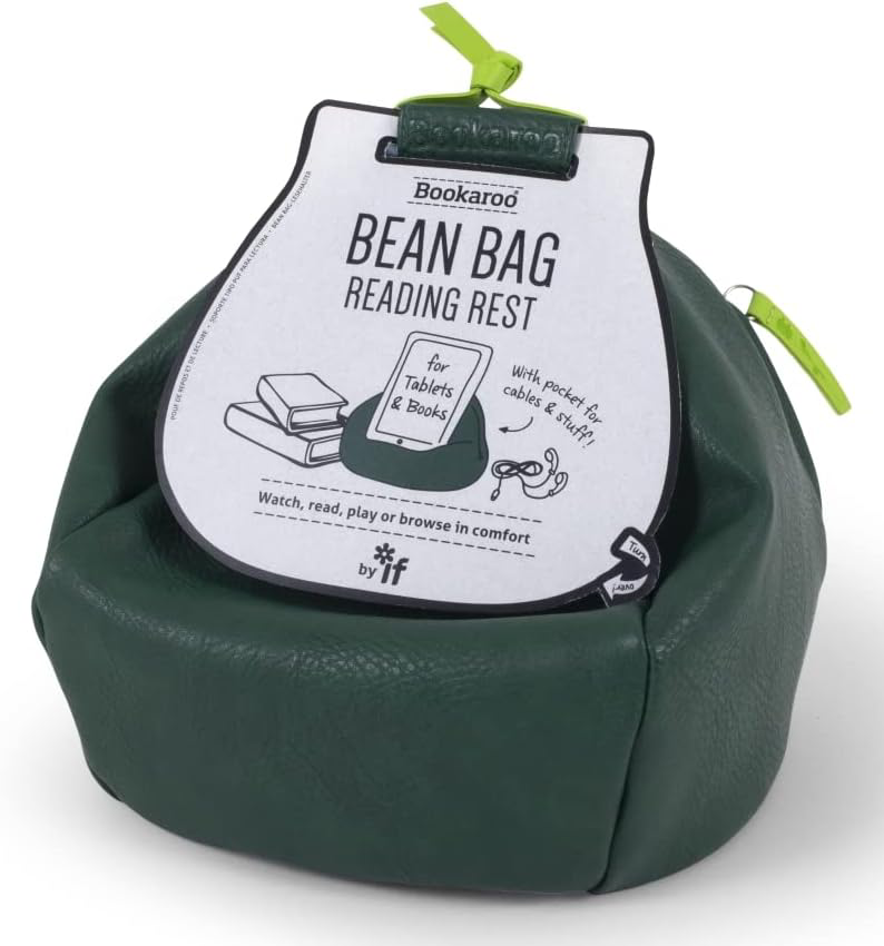 Suport Pentru Carte - Bookaroo Bean Bag Reading Rest - Forest Green | If (that Company Called)