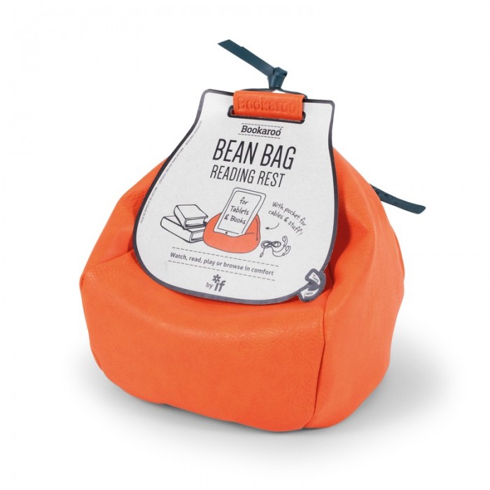 Suport pentru carte portocaliu - Bookaroo Bean Bag Reading Rest | If (That Company Called)