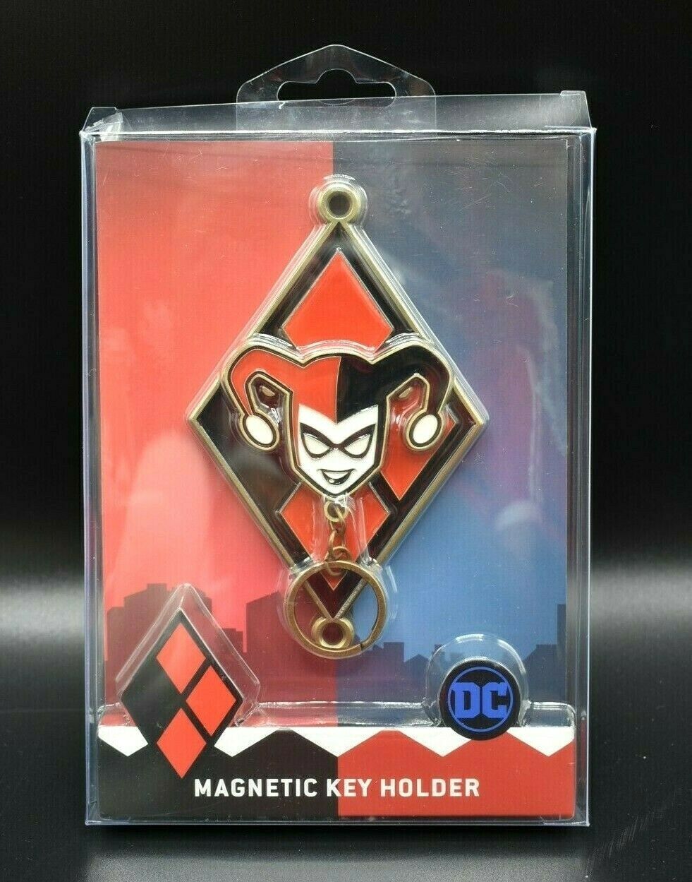 Breloc cu suport magnetic - Harley Quinn | Bioworld - 2 | YEO