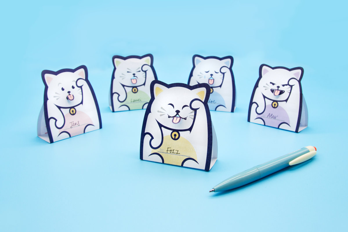 Set notite - Lucky Cat Message Pads | Suck UK - 3 | YEO