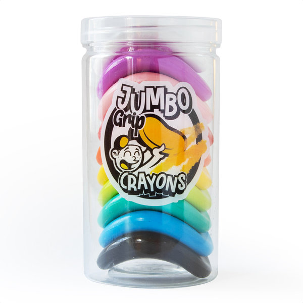 Creioane cerate - Jumbo Grip Colouring Crayons | Suck Uk - 1 | YEO