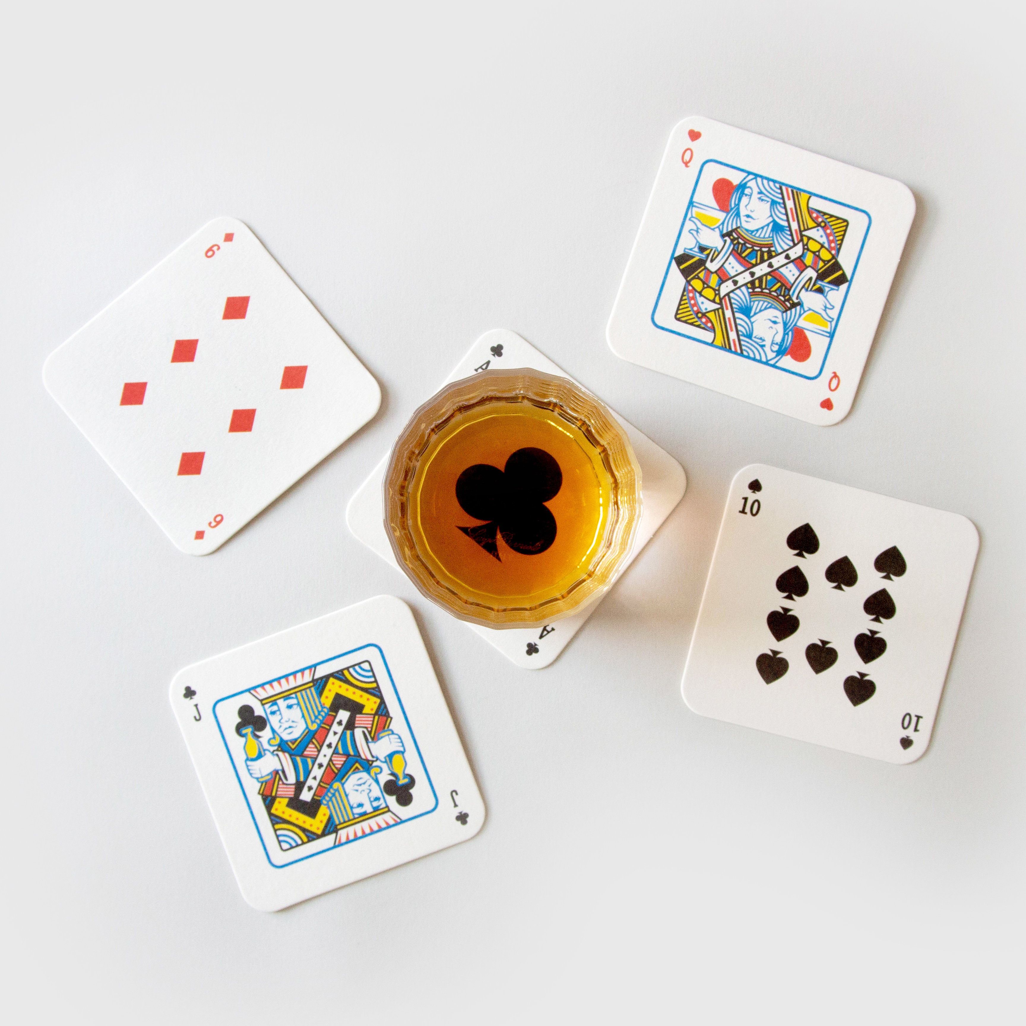 Set suporturi pahare - Playing Card Drink Mats | Suck Uk - 3 | YEO