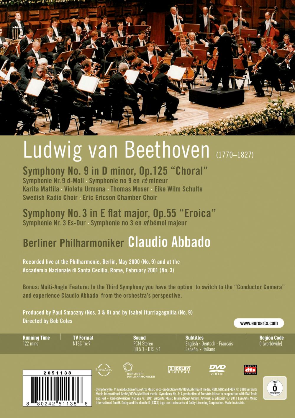 Beethoven: Symphonies 3 & 9 | Claudio Abbado, Berliner Philharmoniker - 1 | YEO