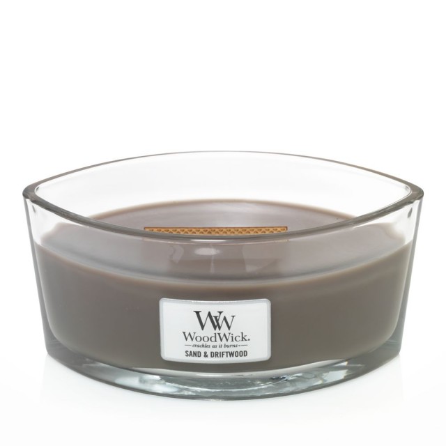 Lumanare parfumata - Ellipse - Sand and Driftwood | WoodWick