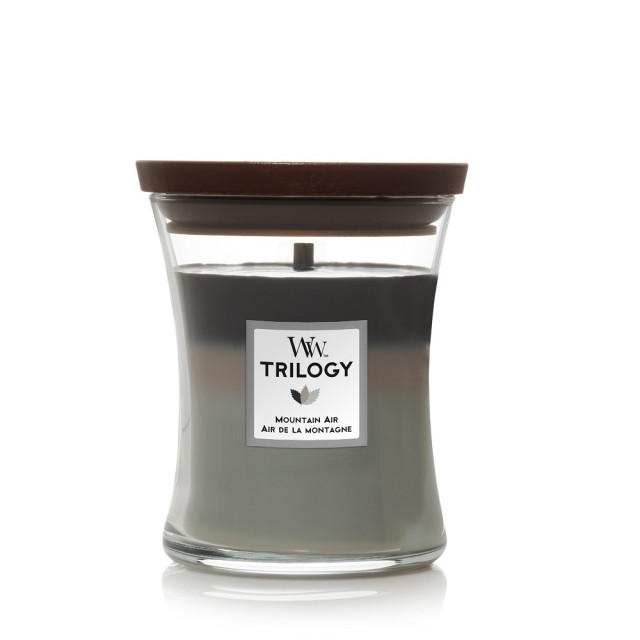 Lumanare parfumata - Medium Jar Trilogy - Mountain Air | WoodWick