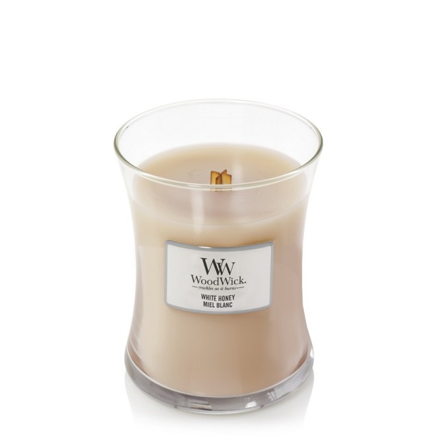 Lumanare parfumata - Medium Jar - White Honey | WoodWick