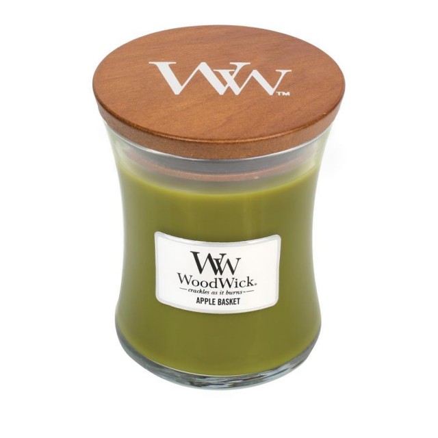 Lumanare parfumata - Medium Jar - Apple Basket | WoodWick - 1 | YEO