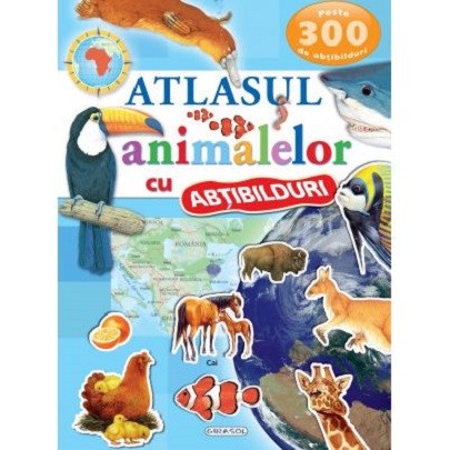Atlasul animalelor cu abtibilduri | carturesti.ro