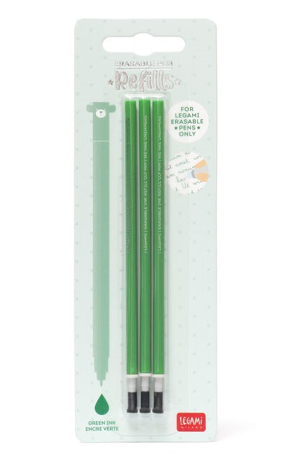 Set 3 rezerve pix - Erasable Pen - Green | Legami - 1 | YEO