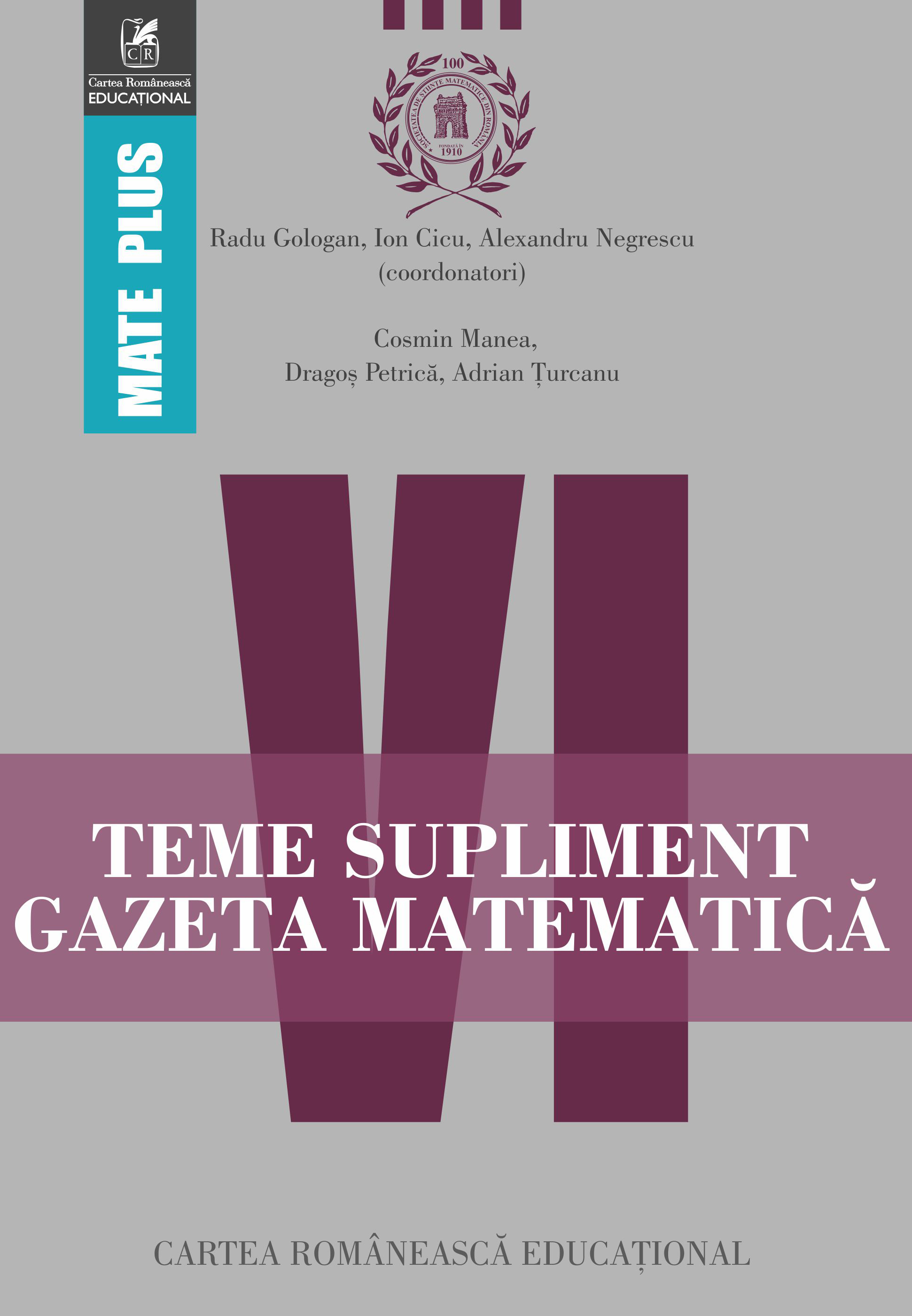 Teme supliment Gazeta Matematica. Clasa a VI-a |