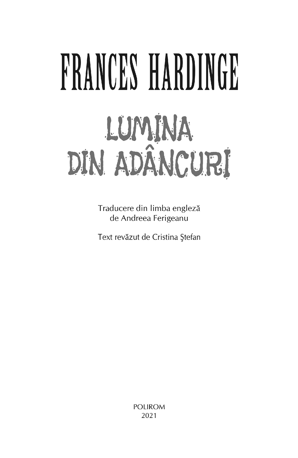 Lumina din adancuri | Frances Hardinge - 2 | YEO