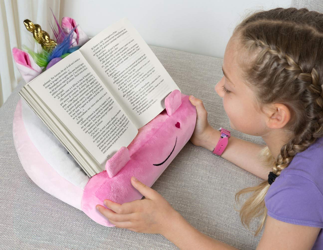 Suport de carte - Bookmonster - Cuddly Unicorn | Thinking Gifts - 1 | YEO