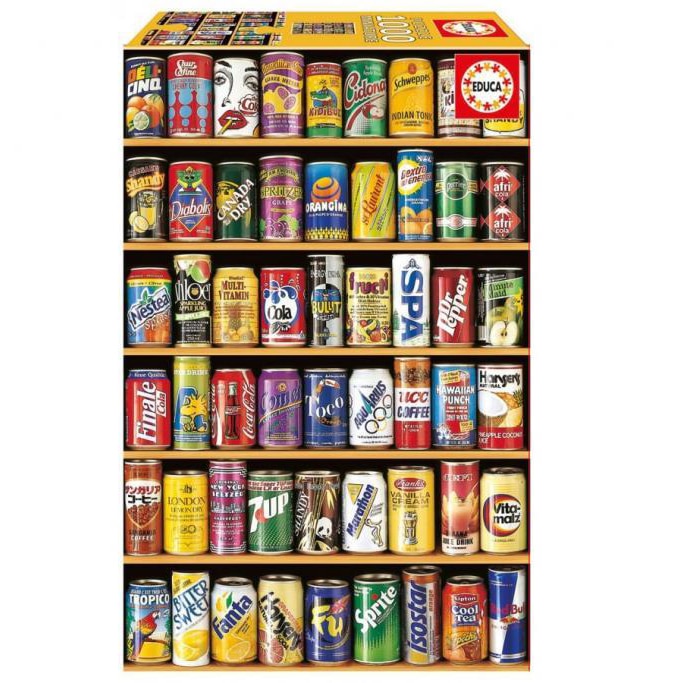 Puzzle 1000 piese - Mini Cans | Educa image0