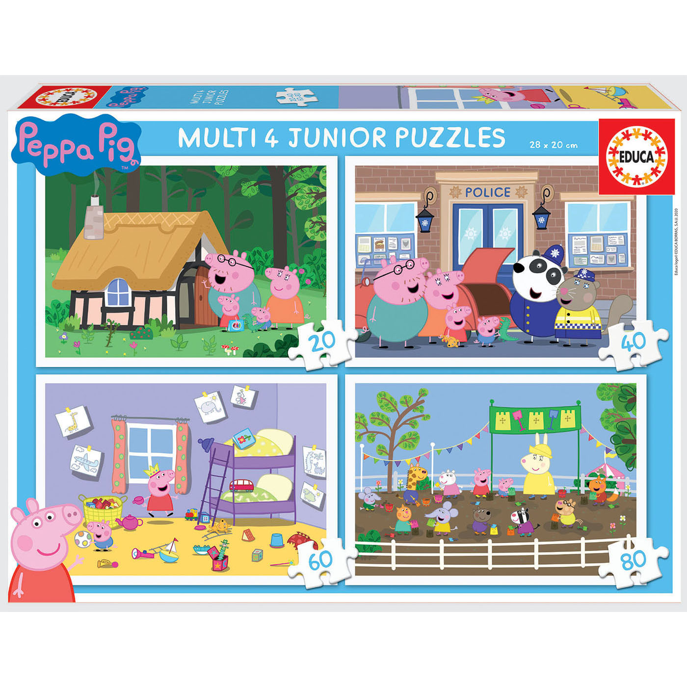 Puzzle 4in1 - Baby Peppa Pig | Educa image