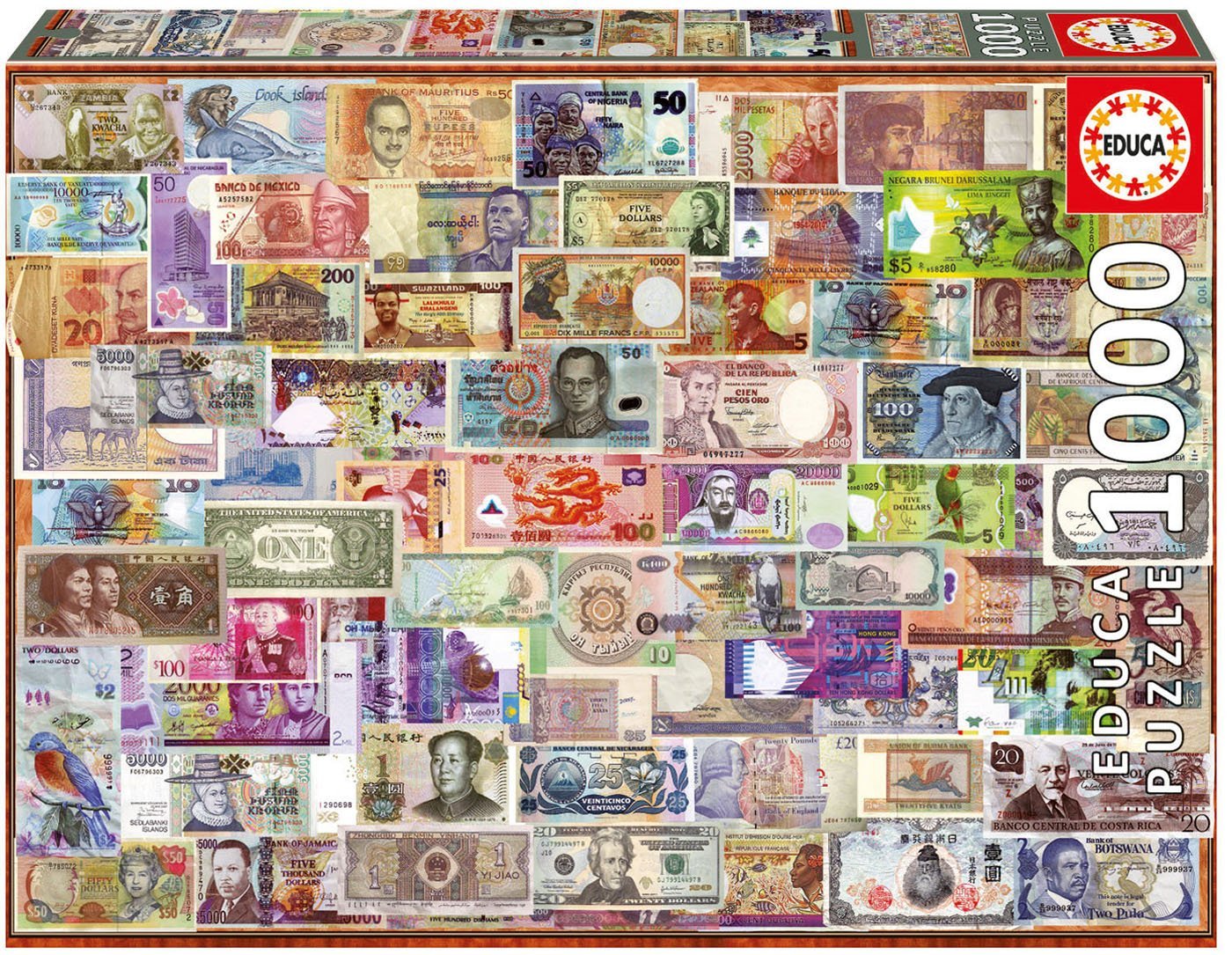 Puzzle 1000 piese - World Banknotes | Educa