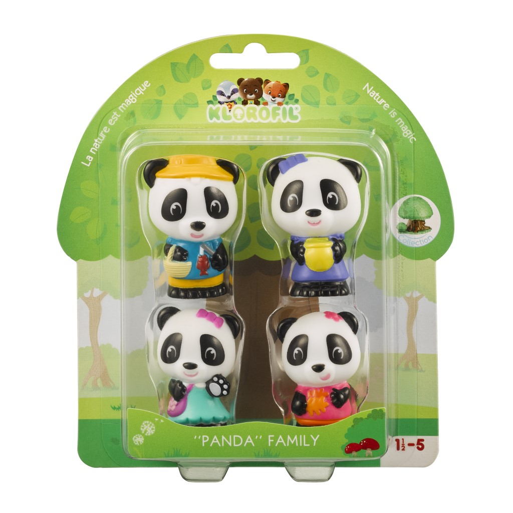 Set figurine - Familia de Ursuleti Panda | Klorofil