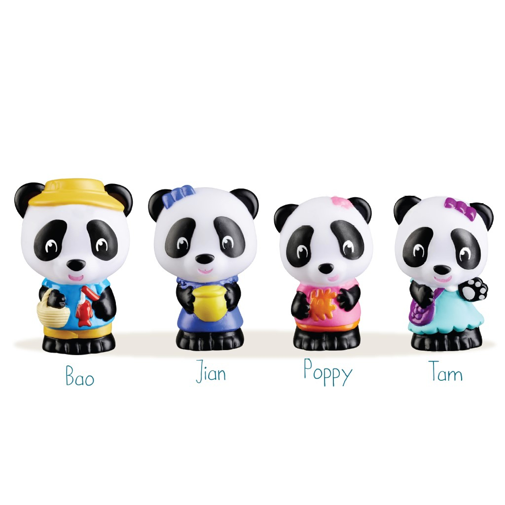 Set 4 figurine - Familia de Ursuleti Panda | Klorofil