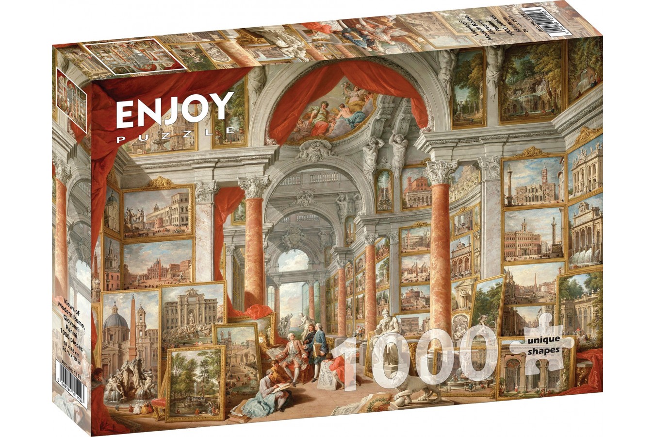 Puzzle 1000 piese - Paolo Panini - Views of Modern Rome | Enjoy