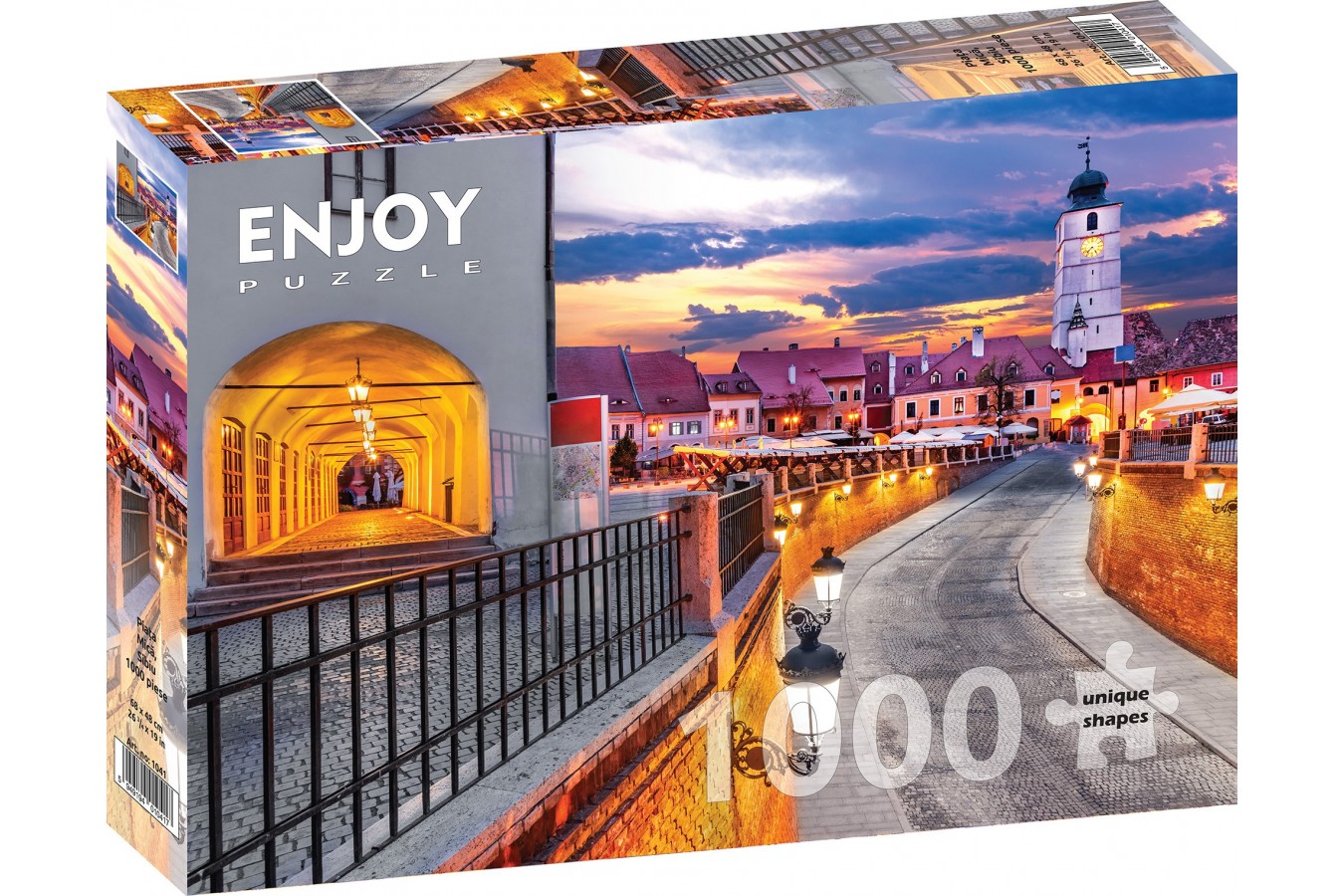 Puzzle 1000 piese - Piata Mica - Sibiu | Enjoy