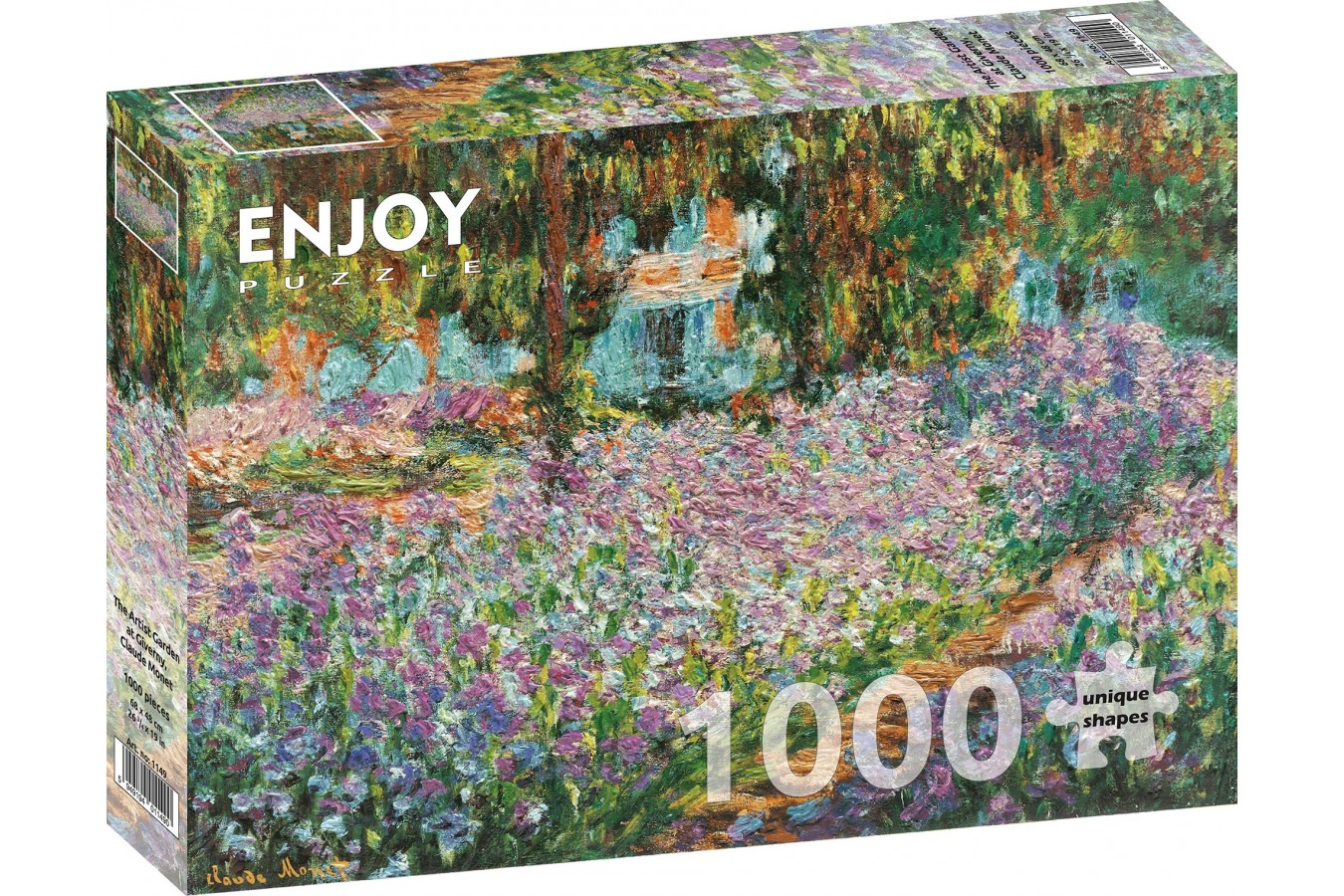 Puzzle 1000 piese - Claude Monet - The Artist Garden at Giverny | Enjoy