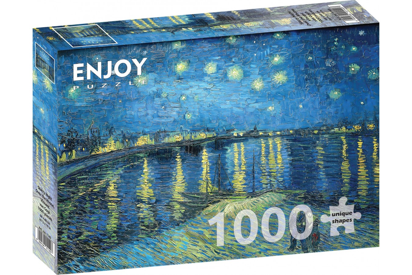 Puzzle 1000 piese - Vincent Van Gogh - Starry Night Over Rhone | Enjoy