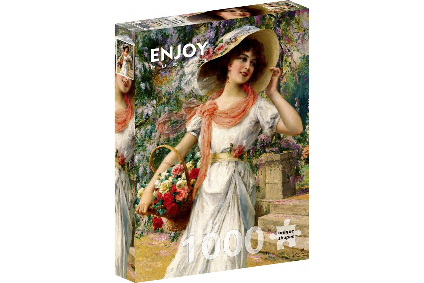 Puzzle 1000 piese - Emile Vernon - The Flower Garden | Enjoy