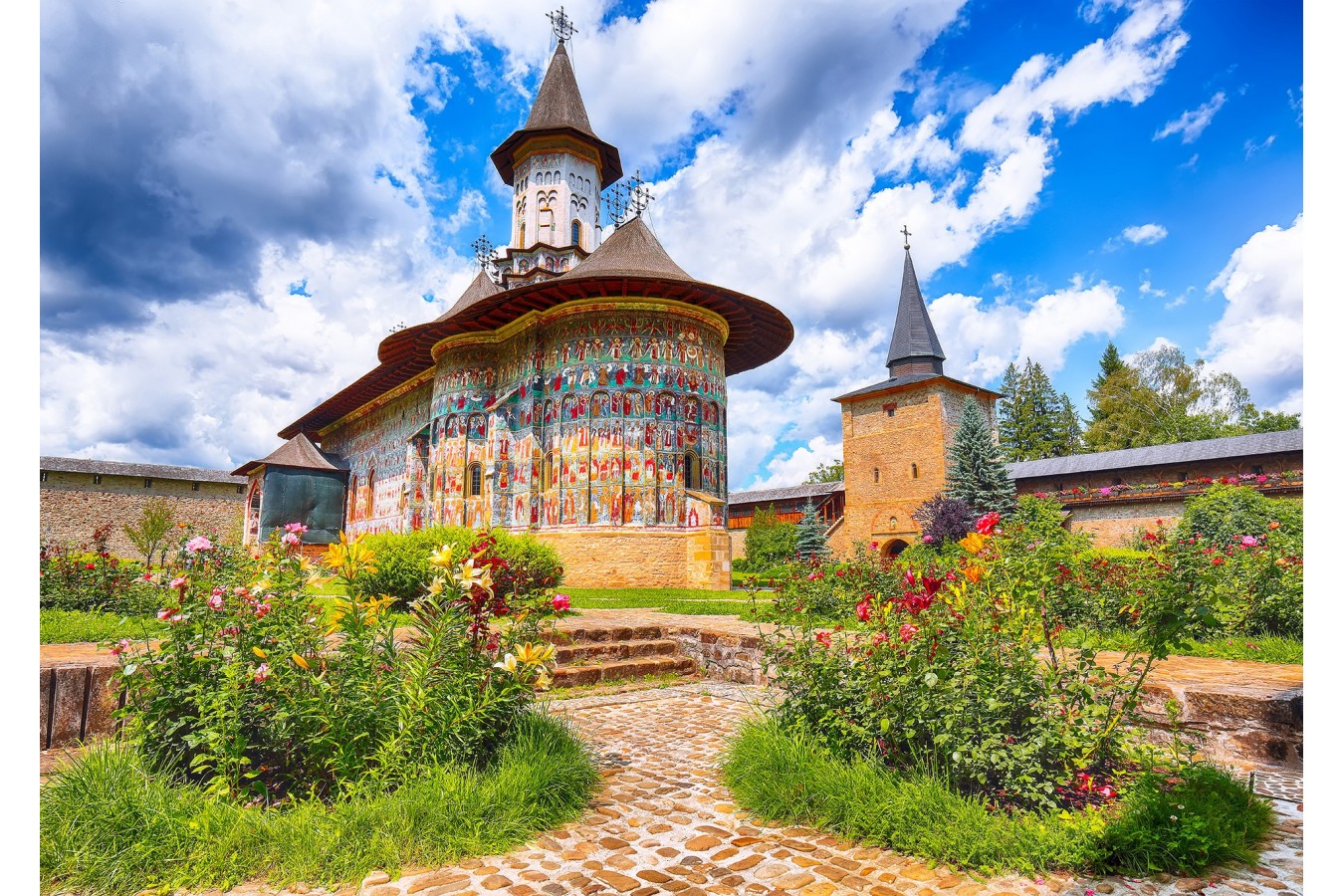 Puzzle 1000 piese - Sucevita Monastery - Suceava | Enjoy - 1