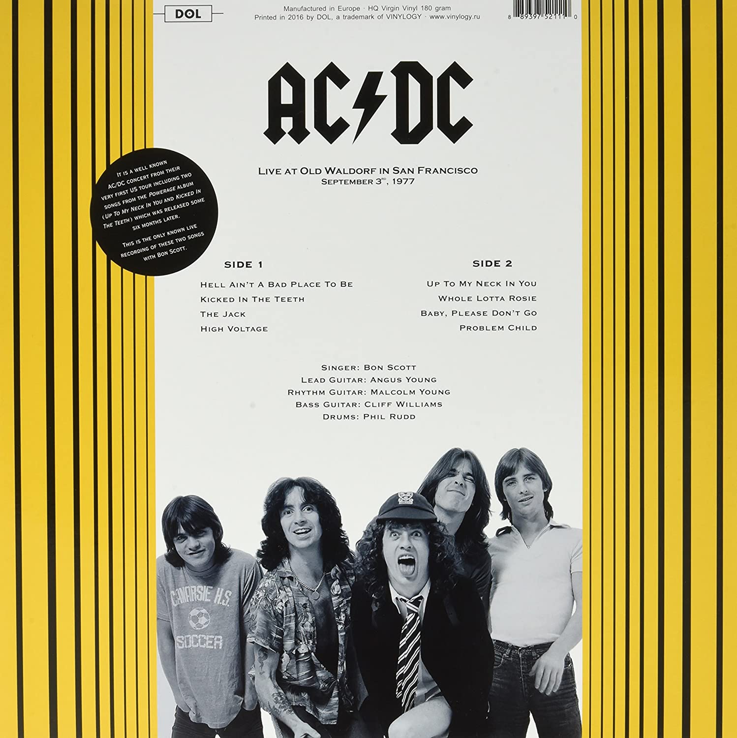 Live At Old Waldorf In San Francisco - Vinyl | AC/DC