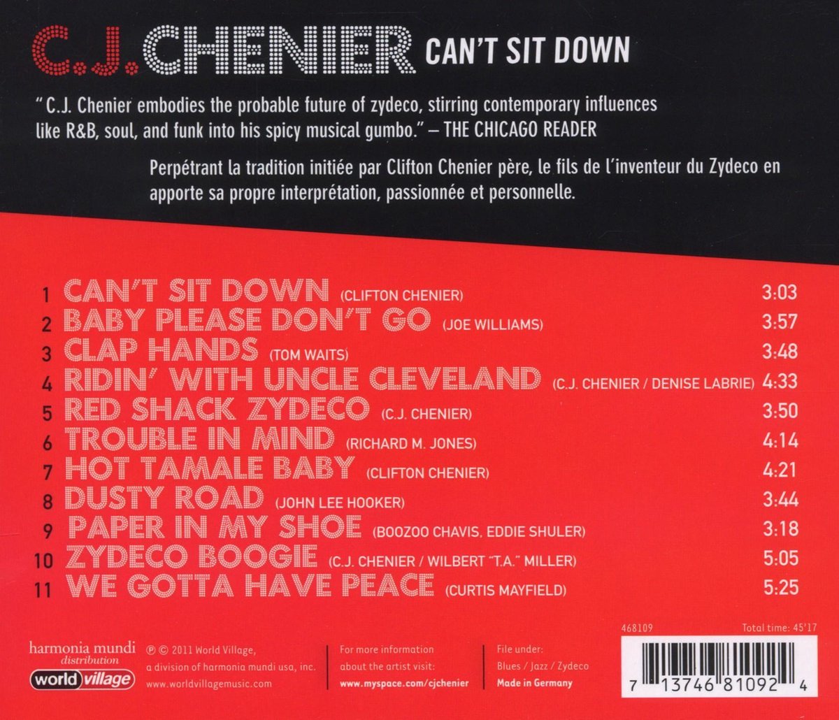 Can\'t Sit Down | C.J. Chenier