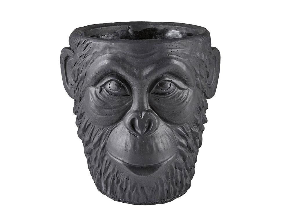 Ghiveci - Gorilla - Negru, 22 X 22 cm | Villa Collection