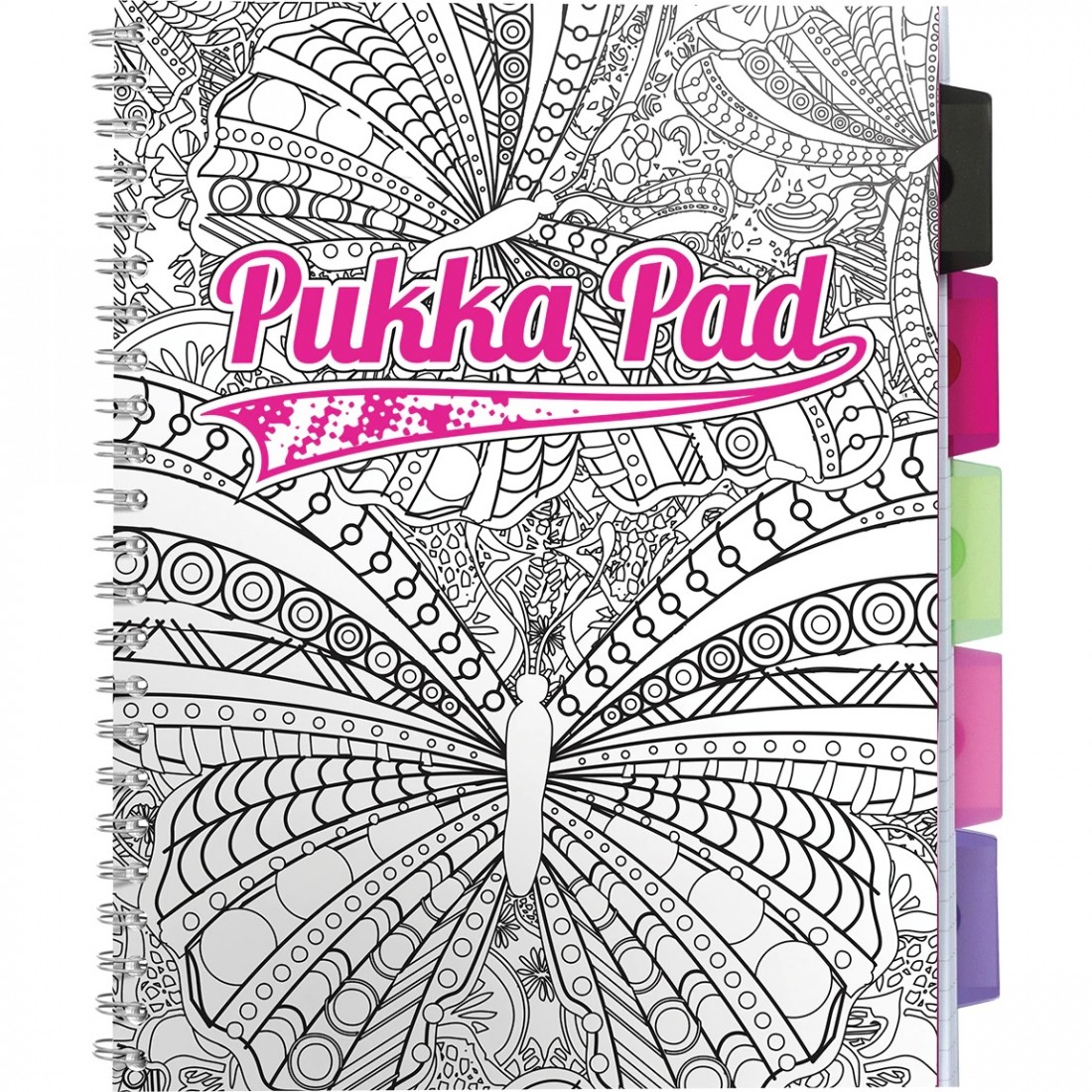 Caiet cu spirala - Project Book ColourIn - A4, Dictando | Pukka Pad - 2 | YEO